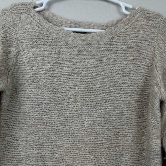 Club Monaco Alpaca Wool Sweater Small Cream Tan - Picture 3 of 10
